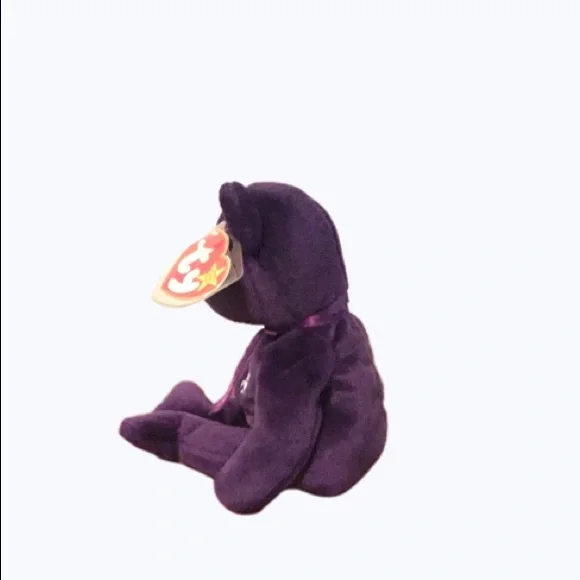 Princess Diana Commemorative Purple Plush Teddy Bear - Picture 2 of 7